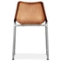 Swen Studio -  Dining Chairs 4 pcs Brown Real Leather